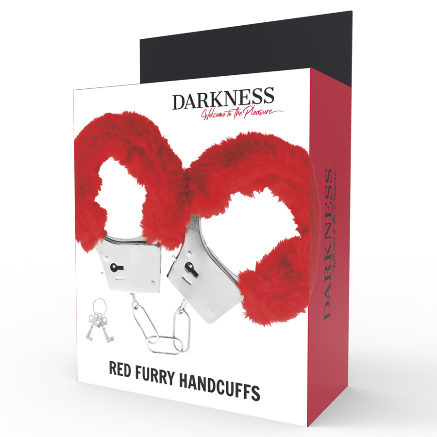Darkness - Esposas Metal Forradas Rojo 3 Darkness - Esposas Metal Forradas Rojo - Imagen 3
