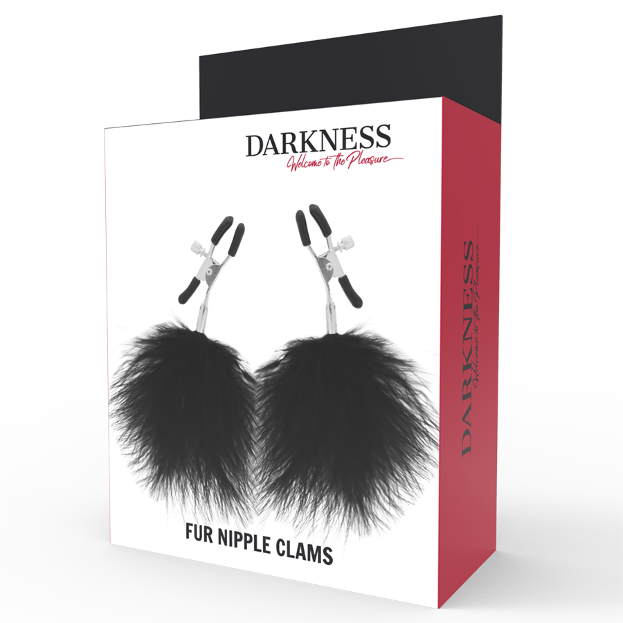 Darkness - Pinzas Para Pezones Con Pompones 2 4 Darkness - Pinzas Para Pezones Con Pompones 2 - Imagen 4