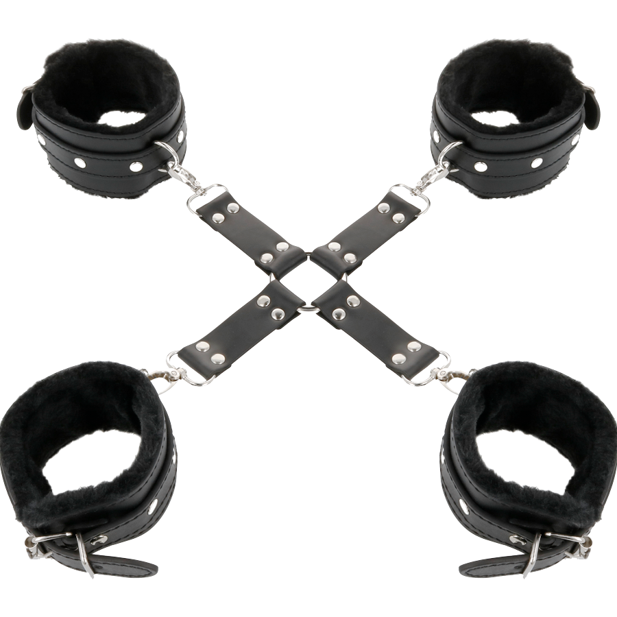 Darkness - Esposas De Cuero Para Pies Y Manos Negro 2 Darkness - Esposas De Cuero Para Pies Y Manos Negro - Imagen 2