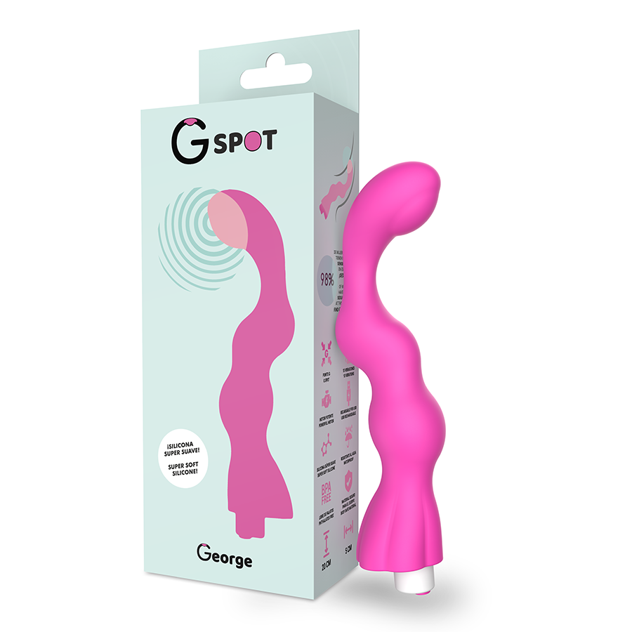 G-Spot - George Vibrador Punto G Rosa Chicle 1 G-Spot - George Vibrador Punto G Rosa Chicle