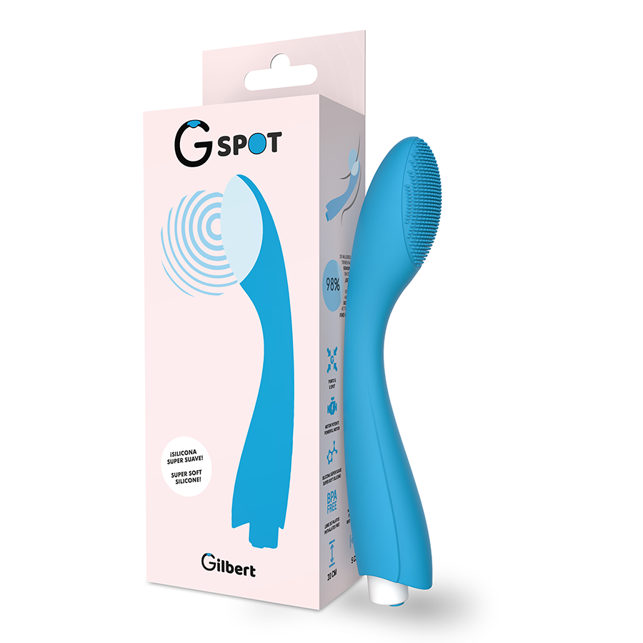 G-Spot - Gylbert Vibrador Azul Turquesa 1 G-Spot - Gylbert Vibrador Azul Turquesa