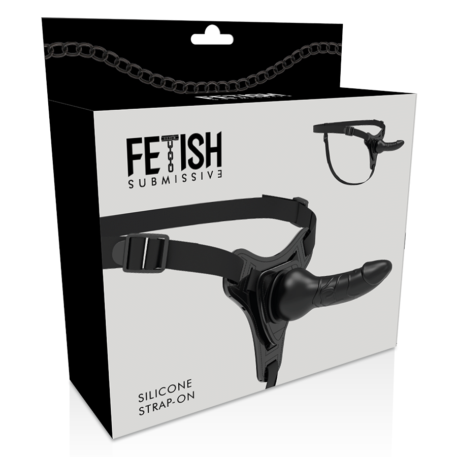 Fetish Submissive Harness - Silicona Negro Realistic 16 Cm 5 Fetish Submissive Harness - Silicona Negro Realistic 16 Cm - Imagen 5