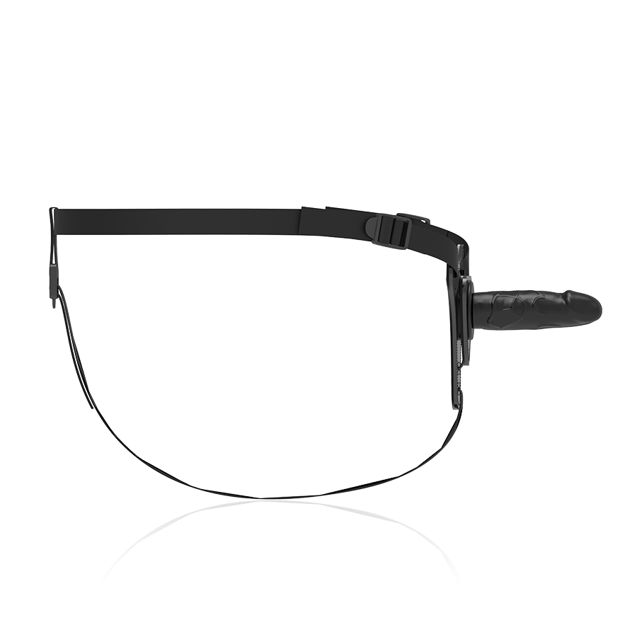 Fetish Submissive Harness - Silicona Negro Realistic 15 Cm 3 Fetish Submissive Harness - Silicona Negro Realistic 15 Cm - Imagen 3