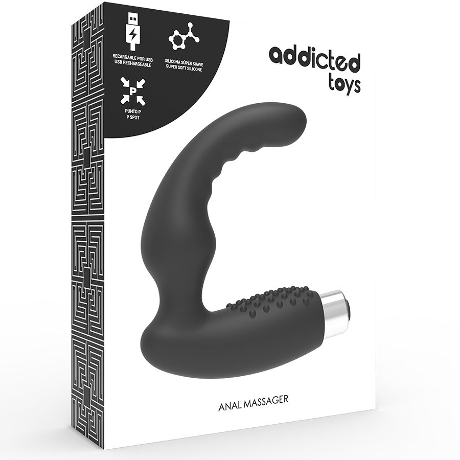 Addicted Toys - Vibrador Prostático Recargable Model 2 - Negro 5 Addicted Toys - Vibrador Prostático Recargable Model 2 - Negro - Imagen 5