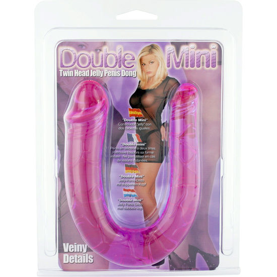 Seven Creations - Pene Con Dos Cabezas De Gelatina Flexible 1 Seven Creations - Pene Con Dos Cabezas De Gelatina Flexible