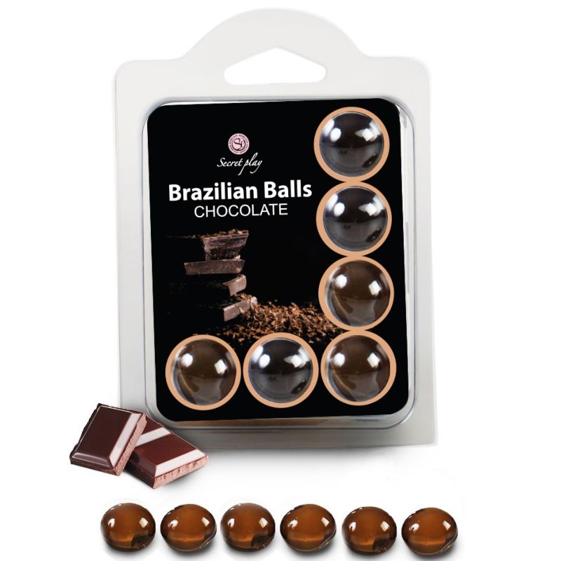Secretplay - Set 6 Brazilians Balls Chocolate 1 Secretplay - Set 6 Brazilians Balls Chocolate
