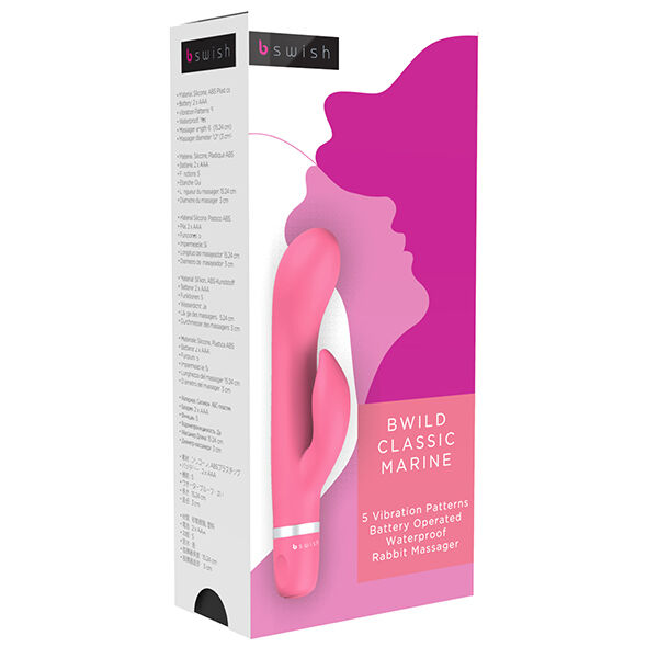 B Swish - Bwild Classic Marine Rabbit Vibrator Guava 2 B Swish - Bwild Classic Marine Rabbit Vibrator Guava - Imagen 2