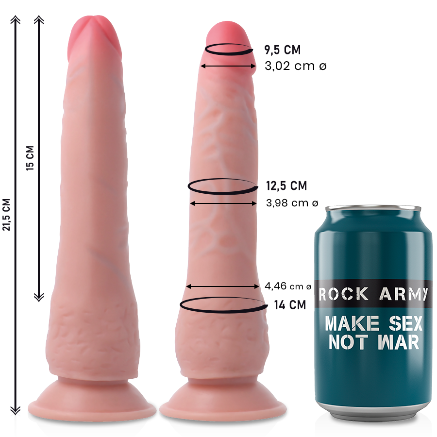 Rockarmy - Crusader Dildo Realista Dual Density 21.5 Cm -O- 4.46 Cm 3 Rockarmy - Crusader Dildo Realista Dual Density 21.5 Cm -O- 4.46 Cm - Imagen 3