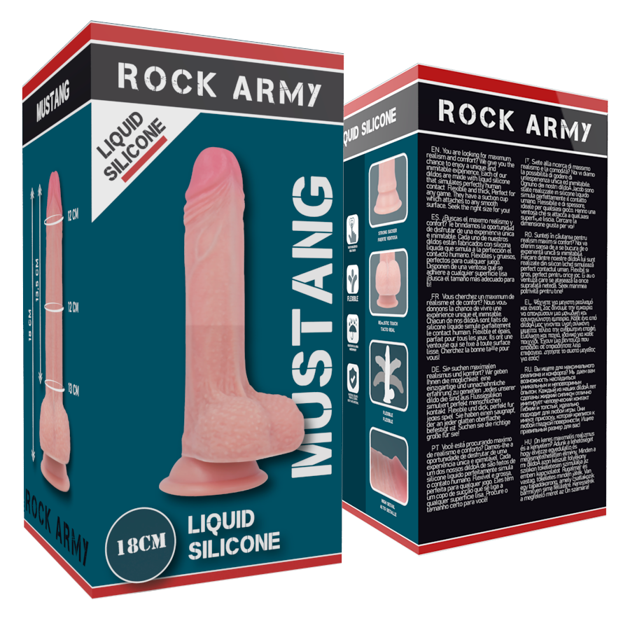 Rockarmy - Mustang Dildo Realístico Liquid Silicone 18 Cm -O- 4.14 Cm 7 Rockarmy - Mustang Dildo Realístico Liquid Silicone 18 Cm -O- 4.14 Cm - Imagen 7