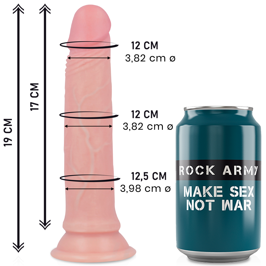 Rockarmy - Avenger Dildo Realístico Liquid Silicone 19 Cm -O- 3.98 Cm 1 Rockarmy - Avenger Dildo Realístico Liquid Silicone 19 Cm -O- 3.98 Cm