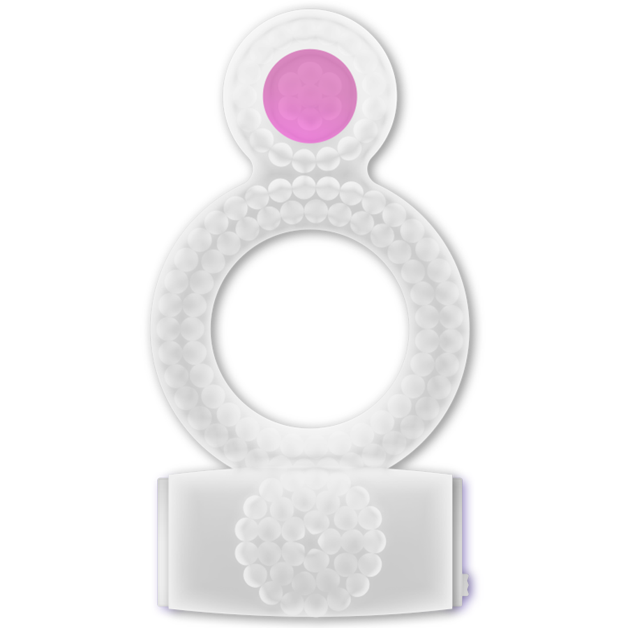Casual Love - Ring Double Pleasure Anillo Transparente 2 Casual Love - Ring Double Pleasure Anillo Transparente - Imagen 2