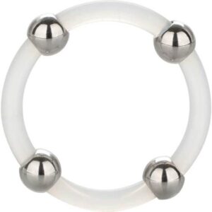 Calexotics - Anillo de Silicona con Cuentas de Acero