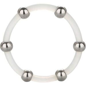 Calexotics - Anillo de Silicona con Cuentas de Acero
