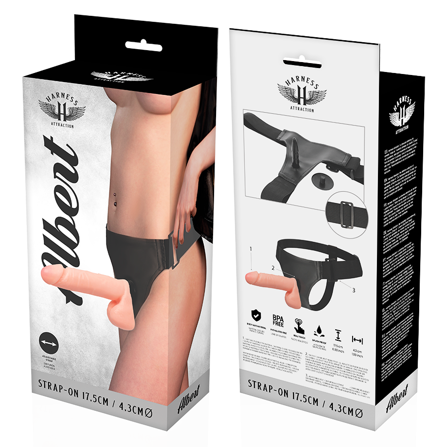 Harness Attraction - Arnés Albert Realistic 17.5 Cm -O- 4.3 Cm 7 Harness Attraction - Arnés Albert Realistic 17.5 Cm -O- 4.3 Cm - Imagen 7