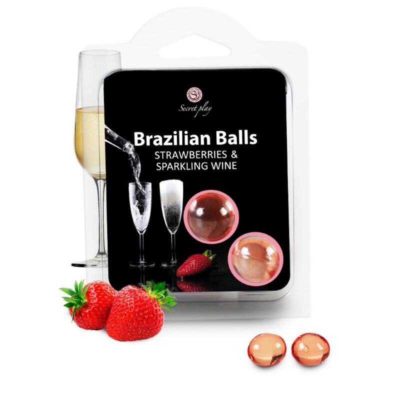Secretplay - Set 2 Brazilian Balls Fresas Con Cava 2 Secretplay - Set 2 Brazilian Balls Fresas Con Cava - Imagen 2