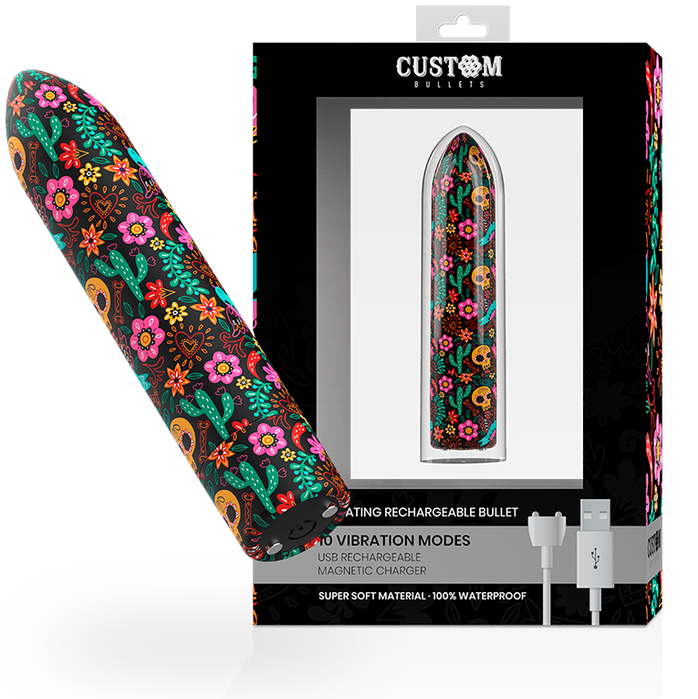 Custom Bullets - Bala Recargable Skull 10 Intensidades 1 Custom Bullets - Bala Recargable Skull 10 Intensidades