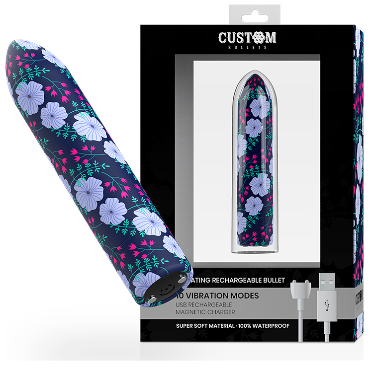 Custom Bullets - Bala Recargable Spring 10 Intensidades 1 Custom Bullets - Bala Recargable Spring 10 Intensidades