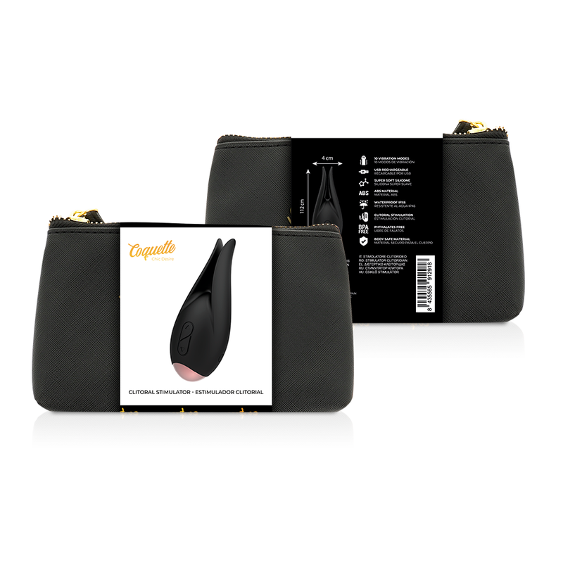 Coquette Chic Desire - Estimulador Clítoris Negro / Gold Flor 2 Coquette Chic Desire - Estimulador Clítoris Negro / Gold Flor - Imagen 2