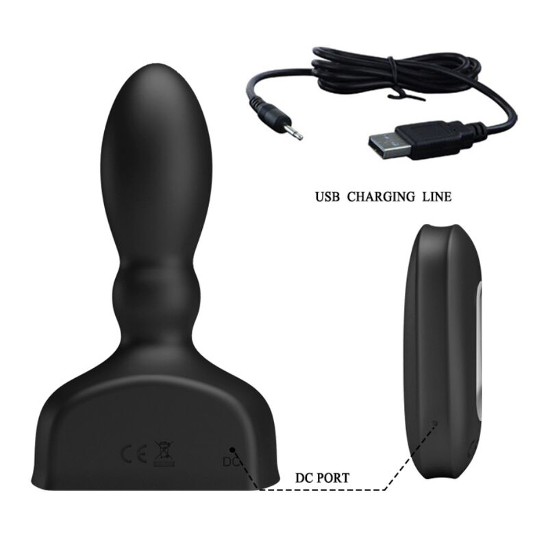 Mr Play - Plug Anal Hinchable Negro Control Remoto 3 Mr Play - Plug Anal Hinchable Negro Control Remoto - Imagen 3