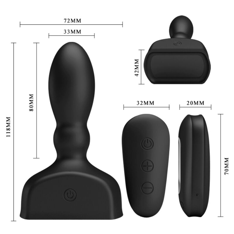 Mr Play - Plug Anal Hinchable Negro Control Remoto 5 Mr Play - Plug Anal Hinchable Negro Control Remoto - Imagen 5