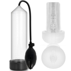 Pump Addicted - Rx3 Bomba Erección Clear con Masturbador