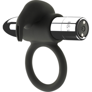 Black&silver - Burton Anillo Recargable 10 Modos Vibración
