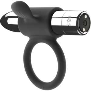 Black&silver - Cameron Anillo Recargable Silver