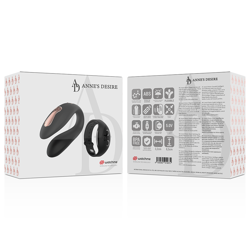 Anne'S Desire - Dual Pleasure Tecnología Watchme Negro 15 Anne'S Desire - Dual Pleasure Tecnología Watchme Negro - Imagen 15
