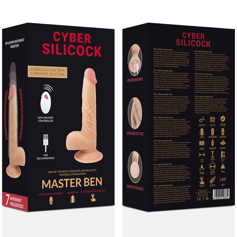 Cyber Silicock - Realístico Control Remoto Master Ben 23.88 Cm -O- 4.3 Cm 7 Cyber Silicock - Realístico Control Remoto Master Ben 23.88 Cm -O- 4.3 Cm - Imagen 7