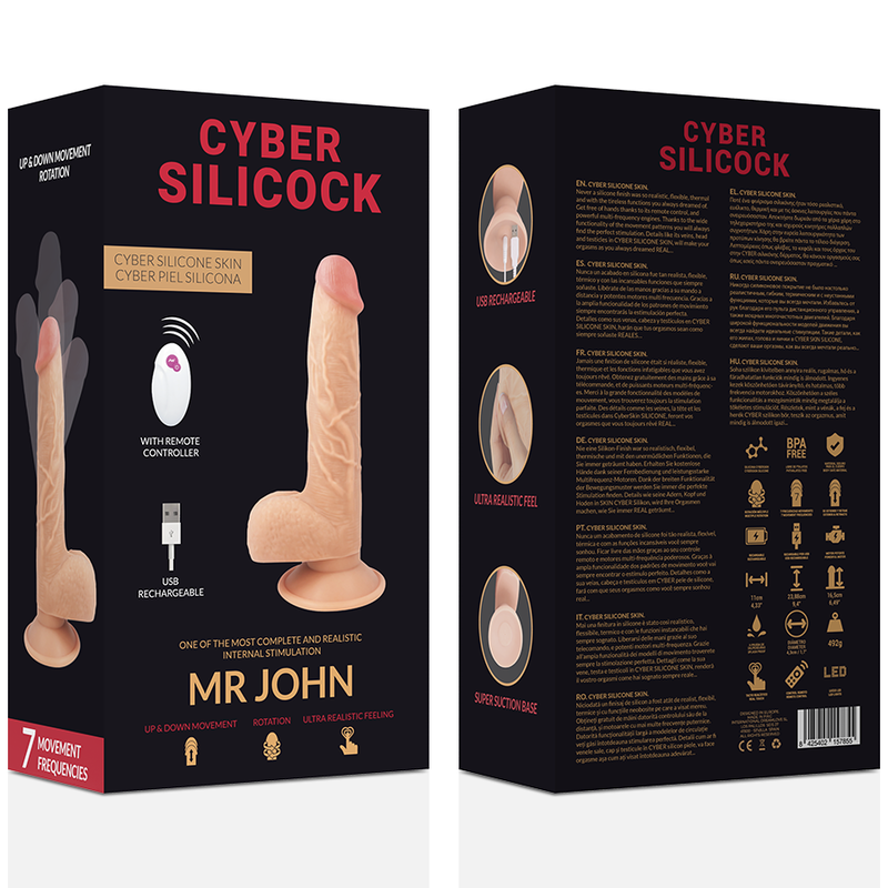 Cyber Silicock - Realístico Control Remoto Mr John 23.88 Cm -O- 4.3 Cm 7 Cyber Silicock - Realístico Control Remoto Mr John 23.88 Cm -O- 4.3 Cm - Imagen 7